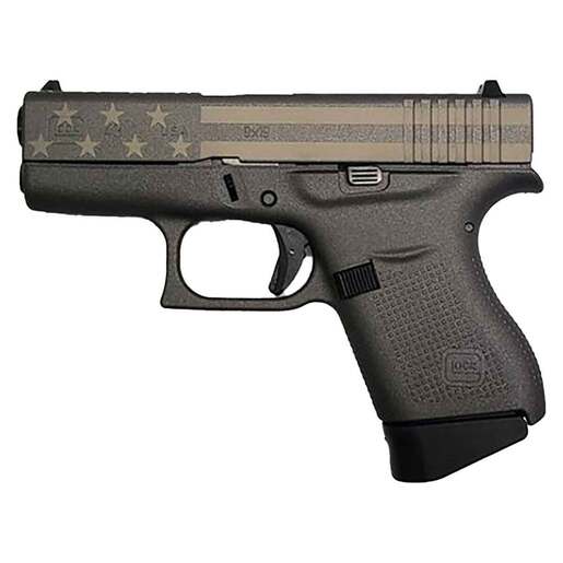 Glock 43 9mm Luger 3.39in Gray/FDE Flag Cerakote Pistol - 6+1 Rounds - Gray Subcompact image