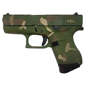 Glock 43 9mm Luger 3.39in Green Multicamo Cerakote Pistol - 6+1 Rounds