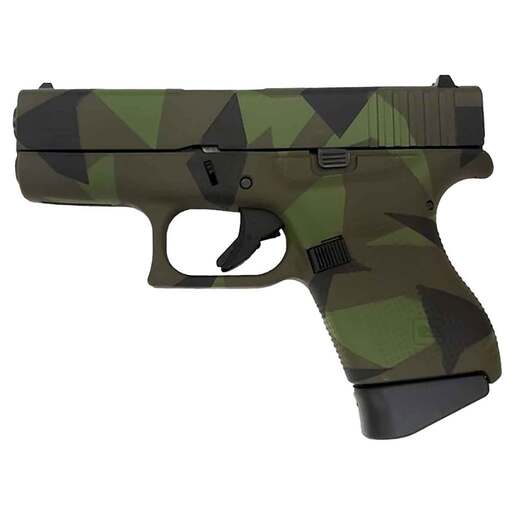 Glock 43 9mm Luger 3.39in Green Splinter Camo Pistol - 6+1 Rounds - Camo Subcompact image