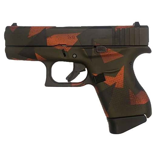 Glock 43 9mm Luger 3.39in Hunter Splinter Camo Cerakote Pistol - 6+1 Rounds - Camo Subcompact image