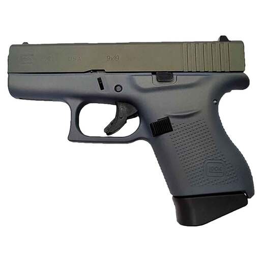 Glock 43 9mm Luger 3.39in Northern Lights Cerakote Pistol - 6+1 Rounds - Green Subcompact image