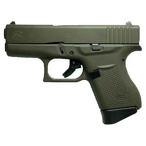 Glock 43 9mm Luger 3.39in Olive Drab Green Cerakote Pistol - 6+1 Rounds