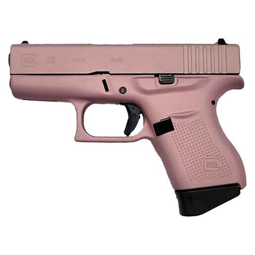 Glock 43 9mm Luger 3.39in Pink Champagne Cerakote Pistol - 6+1 Rounds - Pink Subcompact image
