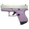 Glock 43 9mm Luger 3.39in Shimmering Aluminum/Lavender Cerakote Pistol - 6+1 Rounds - Purple