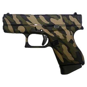 Glock 43 9mm Luger 3.39in Tilted Military Camo Cerakote PIstol - 6+1 Rounds