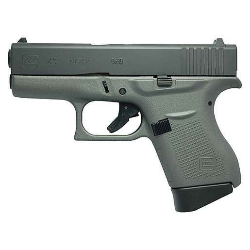 Glock 43 9mm Luger 3.39in Tungsten Gray Cerakote Pistol - 6+1 Rounds - Gray Subcompact image