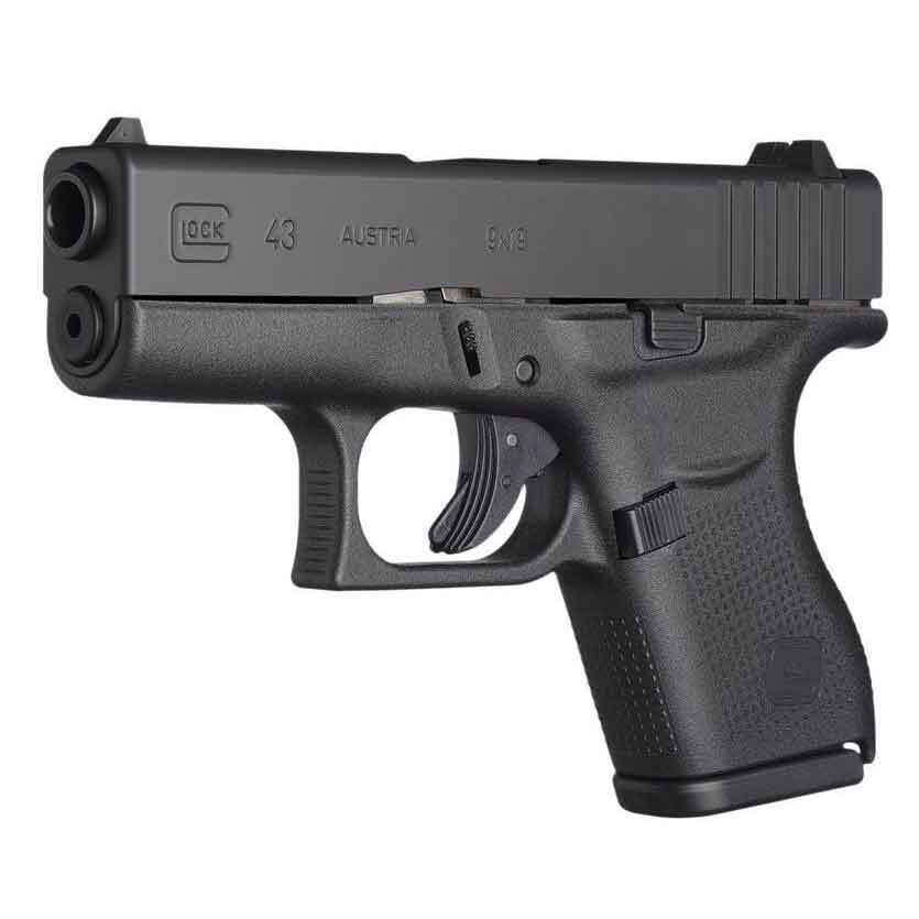 Glock 43 9mm Luger 3.41in Black Nitrite Pistol - 6+1 Rounds - Black Glock 43 9mm Luger 3.41in Black Nitrite Pistol - 6+1 Rounds - Black