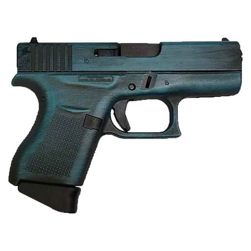 Glock 43 9mm Luger 3.41in Distressed Aztec Teal Cerakote Pistol - 6+1 Rounds - Blue Subcompact image