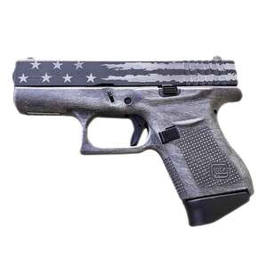 Glock 43 9mm Luger 3.41in Distressed Flag Cerakote Pistol - 6+1 Rounds