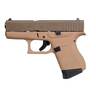 Glock 43 FDE 9mm Luger 3.39in Patriot Brown Cerakote Pistol - 6+1 Rounds - Brown
