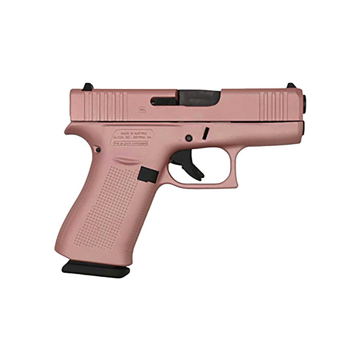 Glock 43X 9mm 3.4in Rose Gold Cerakote Pistol - 10+1 Rounds ...