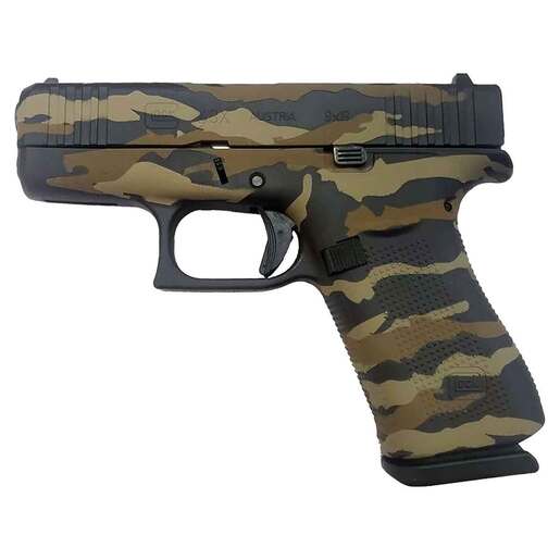 Glock 43X 9mm Luger 3.41in AI Torn Camo Cerakote Pistol - 10+1 Rounds - Camo Subcompact image