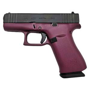 Glock 43X 9mm Luger 3.41in Black Cherry Cerakote Pistol - 10+1 Rounds