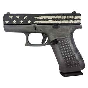 Glock 43X 9mm Luger 3.41in Black Flag Cerakote Pistol - 10+1 Rounds