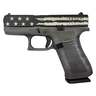Glock 43X 9mm Luger 3.41in Black Flag Cerakote Pistol - 10+1 Rounds - Black