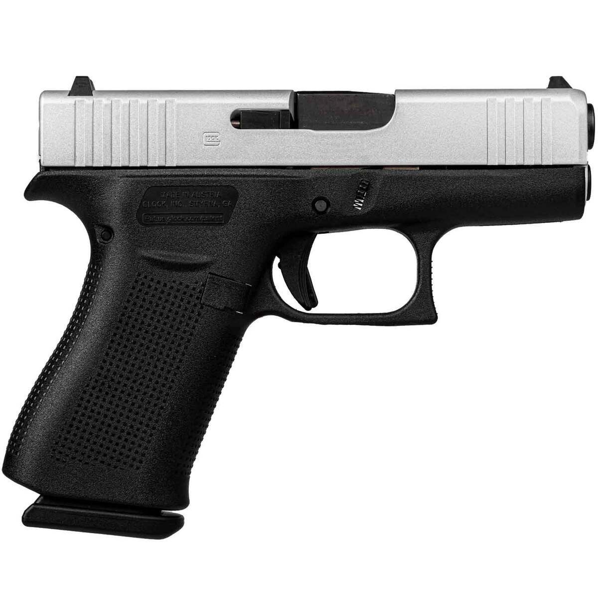 Glock 43X 9MM luger 3.41in Black/Stainless Pistol - 10+1 Rounds - Black Glock 43X 9MM luger 3.41in Black/Stainless Pistol - 10+1 Rounds - Black