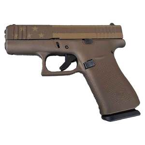 Glock 43X 9mm Luger 3.41in Bronze Flag Cerakote Pistol - 10+1 Rounds