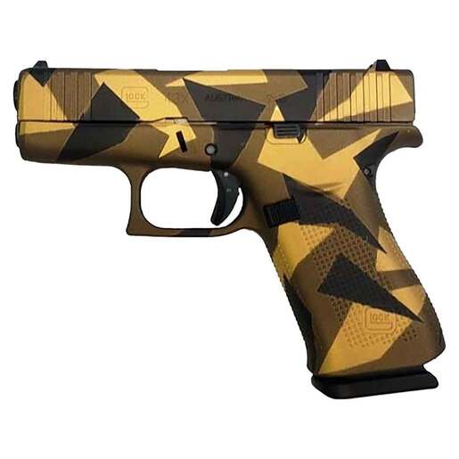 Glock 43X 9mm Luger 3.41in Bronze Splinter Cerakote Pistol - 10+1 Rounds - Camo Subcompact - Sportsman's Warehouse