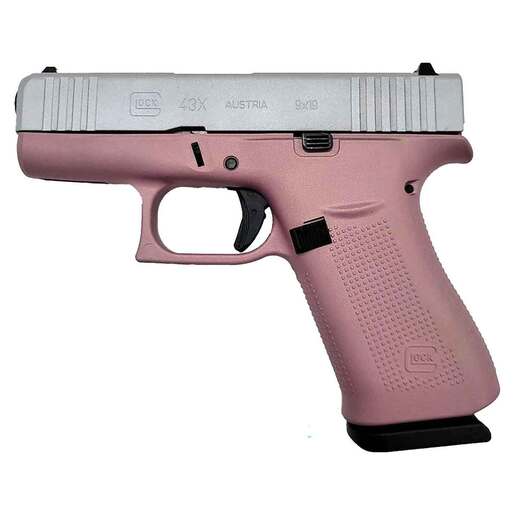Glock 43X 9mm Luger 3.41in Champagne/Shimmer Cerakote Pistol - 10+1 Rounds - Pink Subcompact image