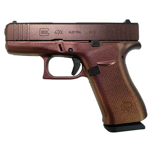 Glock 43X 9mm Luger 3.41in Chimera Cerakote Pistol - 10+1 Rounds - Red Subcompact image