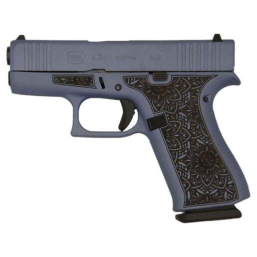 Glock 43X 9mm Luger 3.41in Crushed Orchid Cerakote Pistol - 10+1 Rounds - Purple Subcompact image