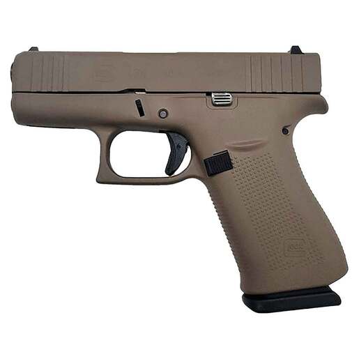 Glock 43X 9mm Luger 3.41in FDE Cerakote Pistol - 10+1 Rounds - Tan Subcompact image