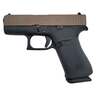 Glock 43X 9mm Luger 3.41in FDE/Black Cerakote Pistol - 10+1 Rounds - Black