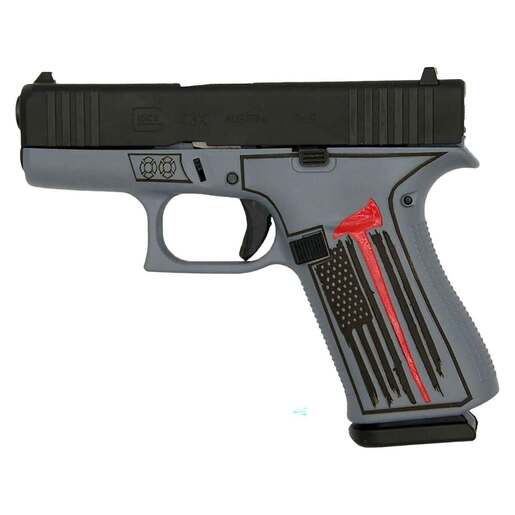 Glock 43X 9mm Luger 3.41in Fire Fighter Cerakote Pistol - 10+1 Rounds - Gray Subcompact image
