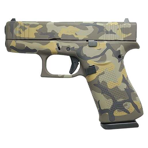 Glock 43X 9mm Luger 3.41in Fixed Camo Cerakote Pistol - 10+1 Rounds - Camo Subcompact image