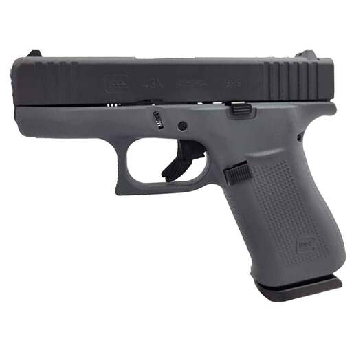 Glock 43X 9mm Luger 3.41in Gray Cerakote Pistol - 10+1 Rounds - Gray Subcompact image
