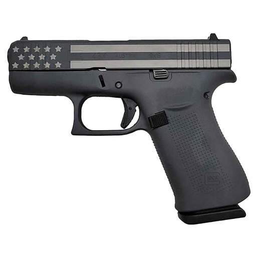 Glock 43X 9mm Luger 3.41in Gray Flag Cerakote Pistol - 10+1 Rounds - Black Subcompact image