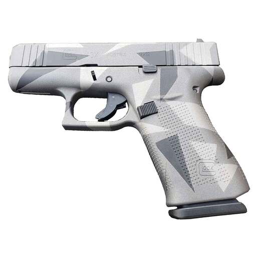 Glock 43X 9mm Luger 3.41in Gray Splinter Cerakote Pistol - 10+1 Rounds - Gray Subcompact image