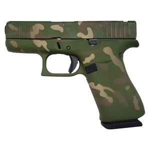 Glock 43X 9mm Luger 3.41in Green Multicam Camo Cerakote Pistol - 10+1 Rounds