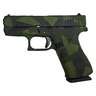 Glock 43X 9mm Luger 3.41in Green Splinter Cerakote Pistol - 10+1 Rounds - Camo