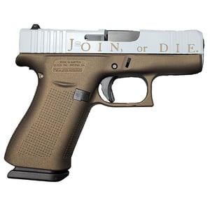 Glock 43X 9mm Luger 3.41in Join or Die Cerakote Pistol - 10+1 Rounds