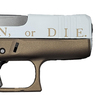 Glock 43X 9mm Luger 3.41in Join or Die Cerakote Pistol - 10+1 Rounds - Brown