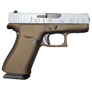 Glock 43X 9mm Luger 3.41in Join Or Die Cerakote Pistol - 10+1 Rounds