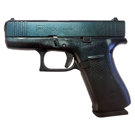 Glock 43X 9mm Luger 3.41in Kraken Cerakote Pistol - 10+1 Rounds - Green Subcompact image