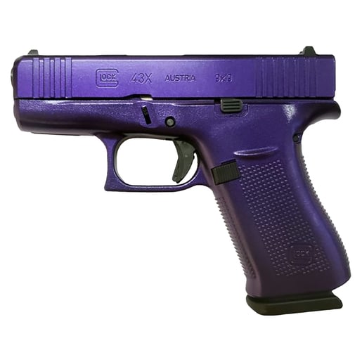 Glock 43X 9mm Luger 3.41in Majesty Cerakote Pistol - 10+1 Rounds - Purple Subcompact image