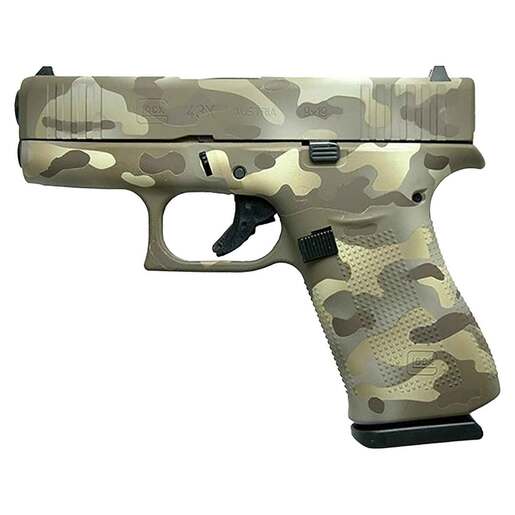 Glock 43X 9mm Luger 3.41in Multicam Cerakote Pistol - 10+1 Rounds - Camo Subcompact image