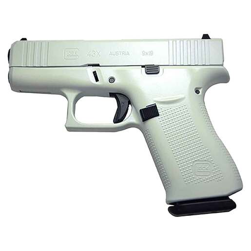 Glock 43X 9mm Luger 3.41in Opal Pegasus Cerakote Pistol - 10+1 Rounds - White Subcompact image