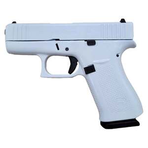 Glock 43X 9mm Luger 3.41in Pegasus White Cerakote Pistol - 10+1 Rounds