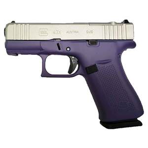 Glock 43X 9mm Luger 3.41in Purple Shimmer Cerakote Pistol - 10+1 Rounds