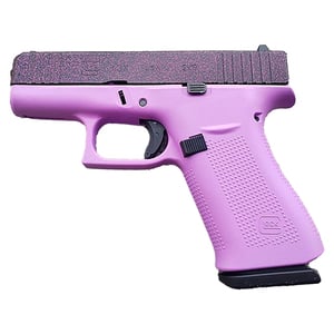 Glock 43X 9mm Luger 3.41in Purplexed Purple/Holographic Fuschia Glitter Cerakote Pistol - 10+1 Rounds