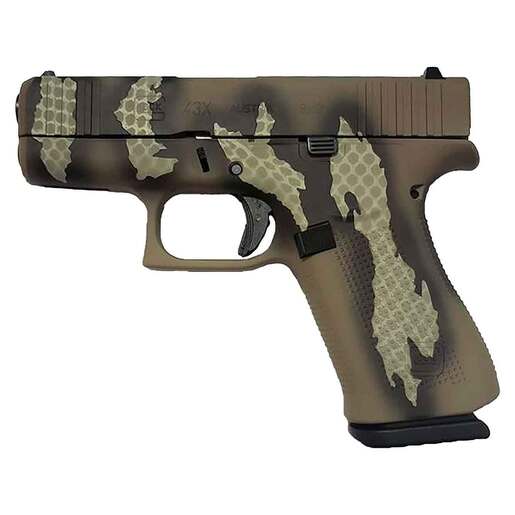 Glock 43X 9mm Luger 3.41in Riptile Cerakote Pistol - 10+1 Rounds - Camo Subcompact image