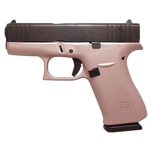 Glock 43X 9mm Luger 3.41in Rose Gold/Black Cerakote Pistol - 10+1 Rounds - Pink Subcompact image