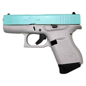 Glock 43X 9mm Luger 3.41in Shimmer/Robins Egg Blue Cerakote Pistol - 10+1 Rounds