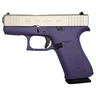 Glock 43X 9mm Luger 3.41in Shimmering Aluminum Silver/Purple Cerakote Pistol - 10+1 Rounds - Purple