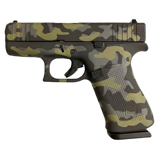 Glock 43X 9mm Luger 3.41in Subdued Camo Cerakote Pistol - 10+1 Rounds - Camo Subcompact image