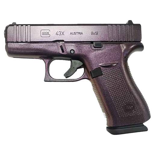 Glock 43X 9mm Luger 3.41in Viper Cerakote Pistol - 10+1 Rounds - Purple Subcompact image